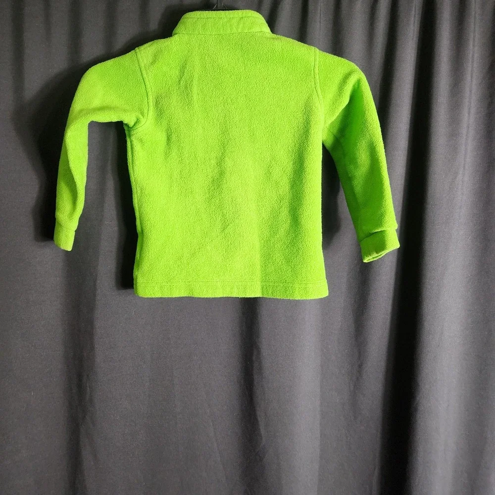 Columbia Benton Springs Fleece Jacket Toddler‎ 4T Lime Green Full Zip Mock Neck